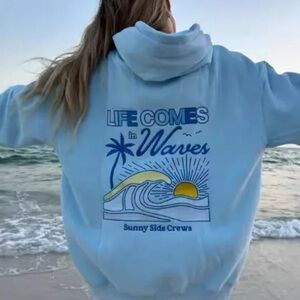 Autumn and winter Women’s pullover long sleeve hoodie